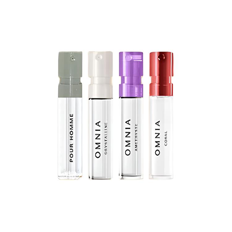 BVLGARI Darjeeling Tea White Crystal Amethyst Crystal Perfume Sample Set Four Piece Set Light Perfume Bergamot Lotus