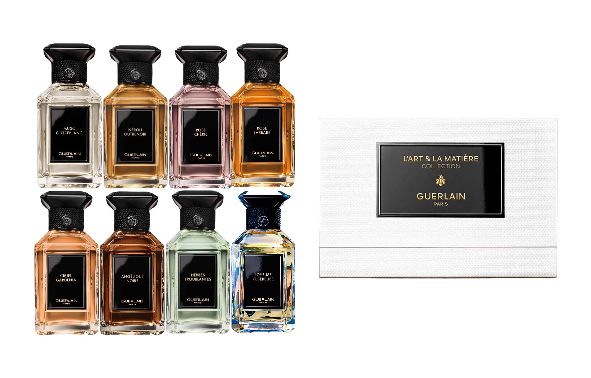 GUERLAIN Fresh Long Lasting Fragrance Perfume Sample Set Eau De Parfum EDP Neroli Musk 8 Piece Set