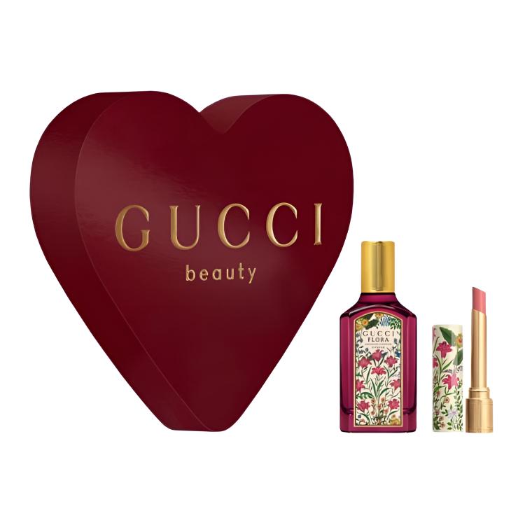 GUCCI Dreamy Gardenia Perfume+Radiant Lip Balm Limited Edition #208 Perfume Lipstick Clothing Sets Eau De Parfum EDP
