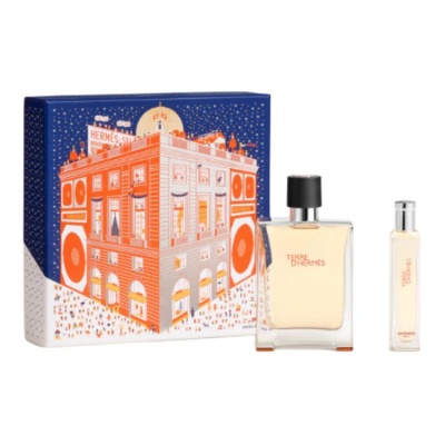 HERMES Earth Man Light Perfume Gift Box Set Woody 100ml+15ml
