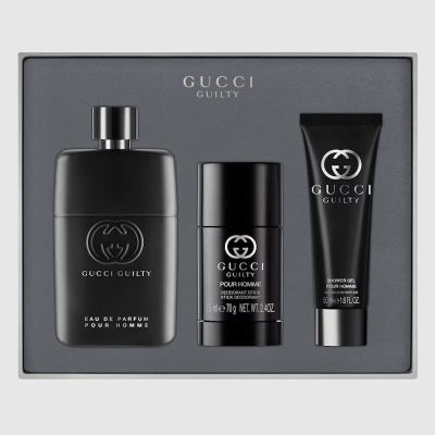 GUCCI Sinful Love Men Eau De Parfum, Antiperspirant Shower Gel, Gift Box Set Woody Eau De Parfum EDP