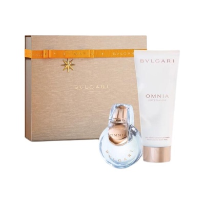 BVLGARI White Crystal Fragrance Perfume Gift Box Sets Eau De Toilette Lotus Musk Floral Fruity 30ml+40ml