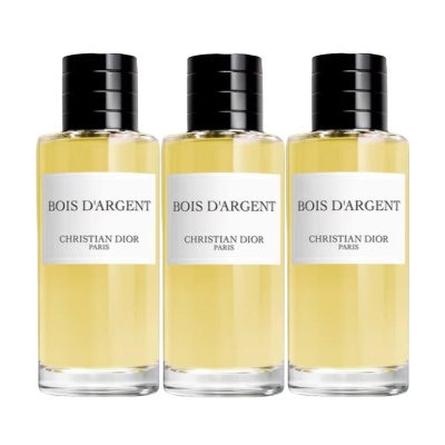 DIOR Collectible Silver Shadow Clear Wood Perfume Samples, Wooden Scent Eau De Parfum EDP Iris Olibanum 7.5ml
