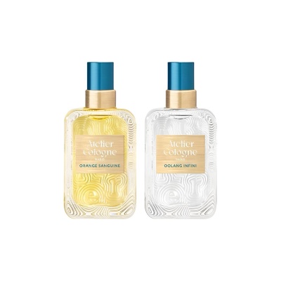 Atelier Cologne Sample Set, Red Orange Light/Zero Degree Oolong Perfume Trial Pack, Two Piece Set Eau De Parfum EDP