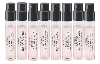 Byredo No Man's Land Rose Collectible Perfume Sample Set Eau De Parfum EDP Black Currant Pink Pepper