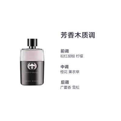 GUCCI Sinful Love Men's Eau De Toilette Scented Body Balm Shower Gel Gift Box Set Woody Eau De Toilette