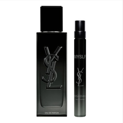 SAINT LAURENT Unrestrained Men's Perfume Set, Collided Logo Limited Edition Woody