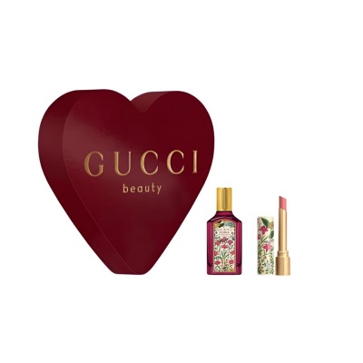 GUCCI Dreamy Gardenia Perfume+Radiant Lip Balm Limited Edition #208 Perfume Lipstick Clothing Sets Eau De Parfum EDP