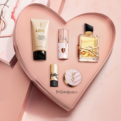 SAINT LAURENT Water Of Freedom Perfume Set, Pink Gold Stone Box Limited Edition Eau De Parfum EDP Fougere