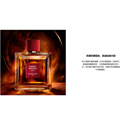 GUERLAIN Full Red Rich Aroma Edition Perfumes Woody Amber Parfum 100ml Iris Nutmeg Vanilla Oak