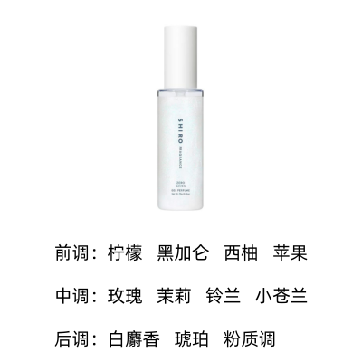 SHIRO Zero ZEROSAVON Fragrance Gel Perfumes Floral Scent