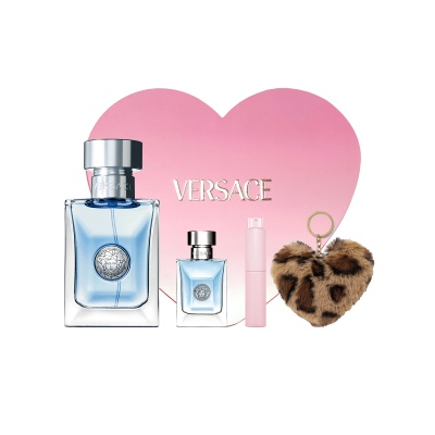 VERSACE Fragrance Set With Heart Shaped Box Clothing Sets For Men 30ml/50ml+5ml